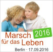 Banner Marsch für das leben 2016