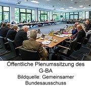 Öffentliche Plenumssitzung des G-BA, Bildquelle: Gemeinsamer Bundesausschuss