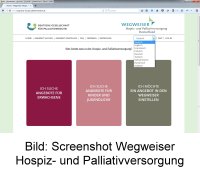 Bild Screenshot Wegweiser Hospiz- und Palliativversorgung